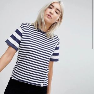 ISO Pull&Bear Mixed Stripe Tee, ASOS, Size XS or S
